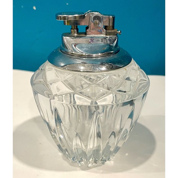 Princess House Other Vintage Princess House Lead Crystal Gem Shaped Table Top Butane Lighter